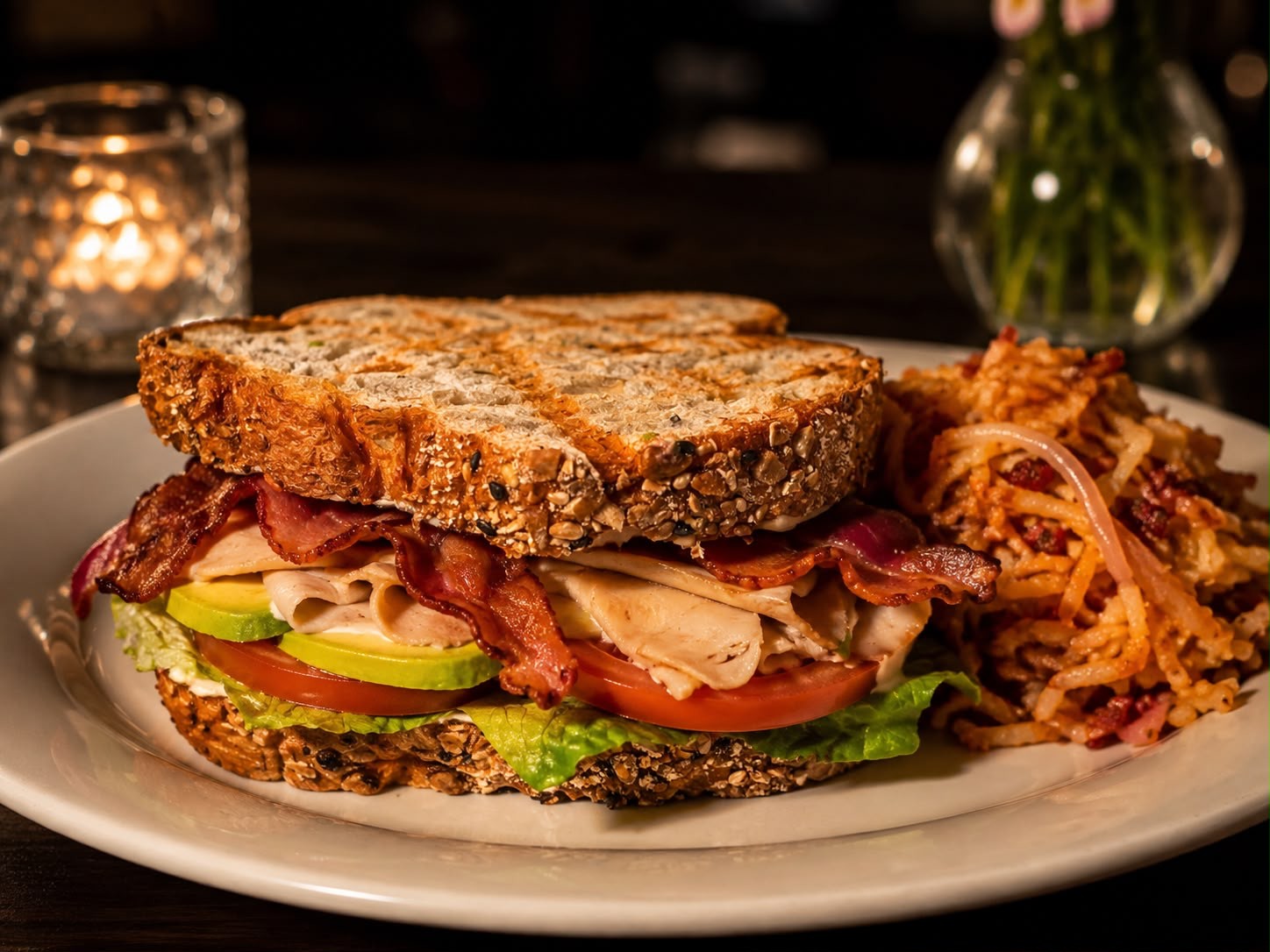 Turkey Avocado Club sandwich